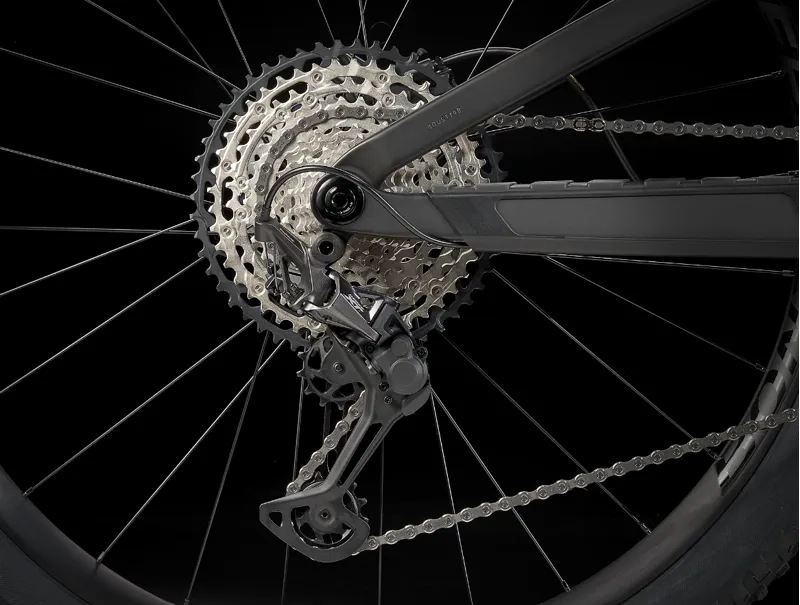 Trek Top Fuel 9.7 Full Suspension Mountain Bike 2024 in Raw Carbon-5